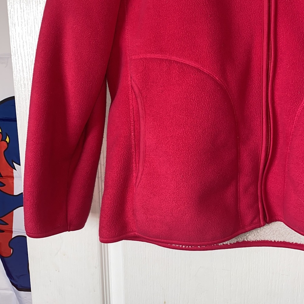 White Sierra Pink Fuzzy Sweater/ Jacket - Picture 9 of 14